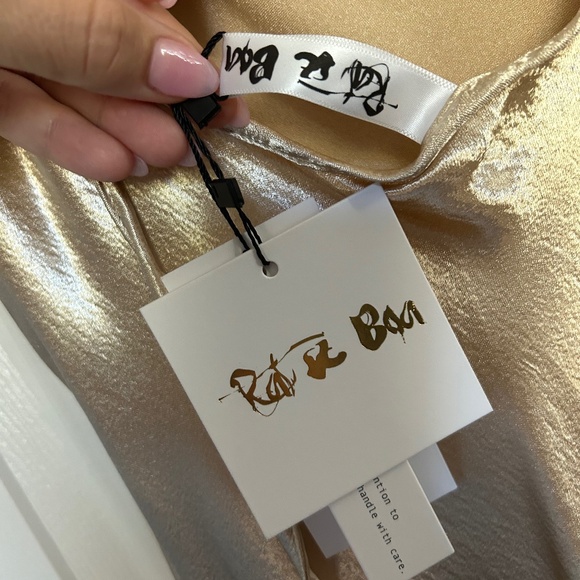 Rat & Boa Gold Backless Dress - Picture 5 of 12